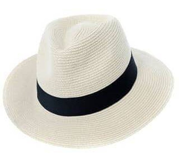 Kreukbare strohoed heren Fedora