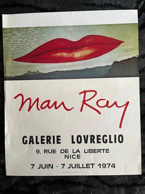 Man Ray Galerie Lovreglio Nice 1974 Lithographie Affiche originale
