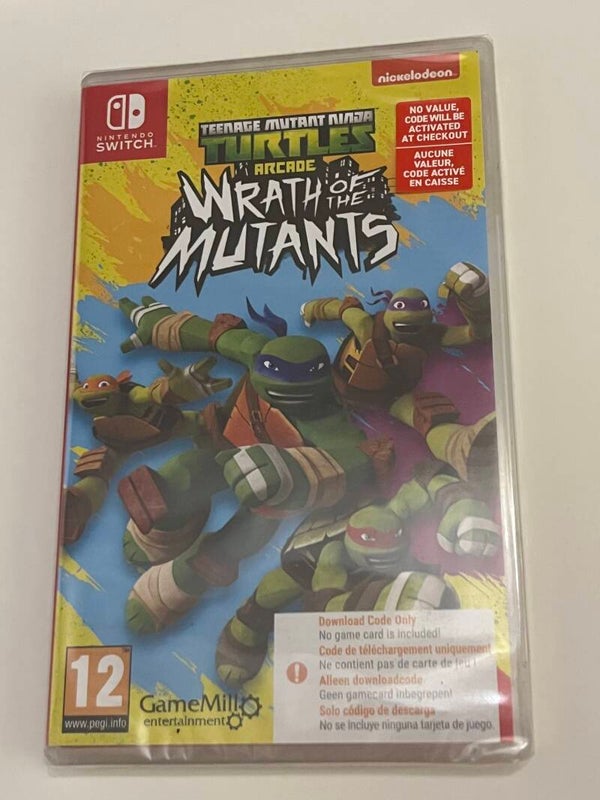 TMNT Turtles Wrath of the Titans Arcade Nintendo Switch Neuf blister