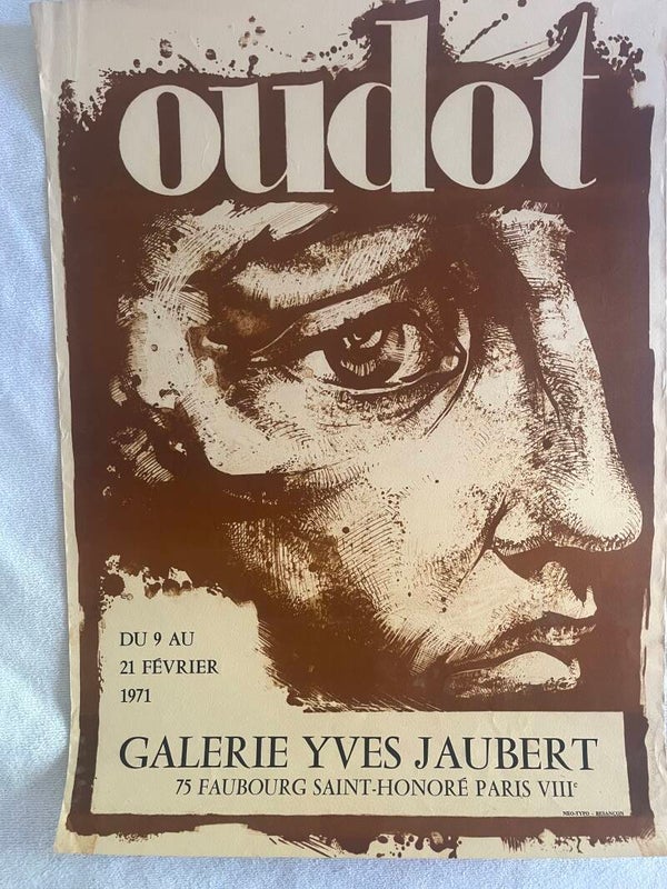 Rare Lithographie OUDOT Galerie Yves Jaubert 1971 originale