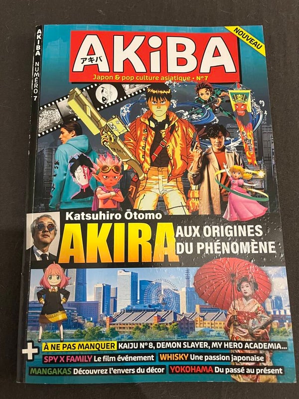 Livre Revue AKIBA N°7 Japon Manga Anime Pop Culture 2024 Akira Manga Vidéo Games.