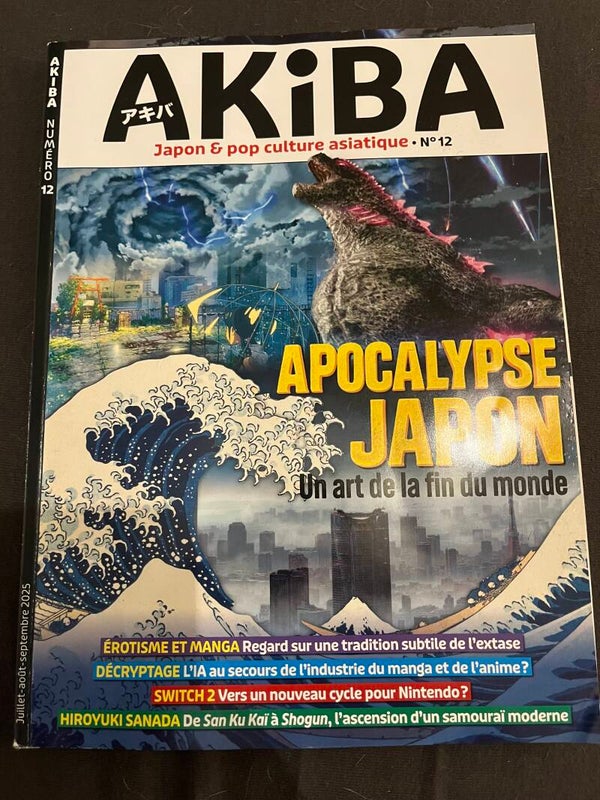 Livre Revue Akiba N.12 Japan Culture Pop Manga Vidéo Games Apocalypse Japon 2025