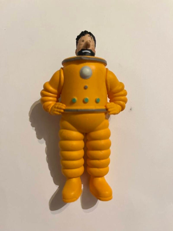 Capitaine haddock Astronaute Tintin figurine PVC Moulinsart Hergé 10cm