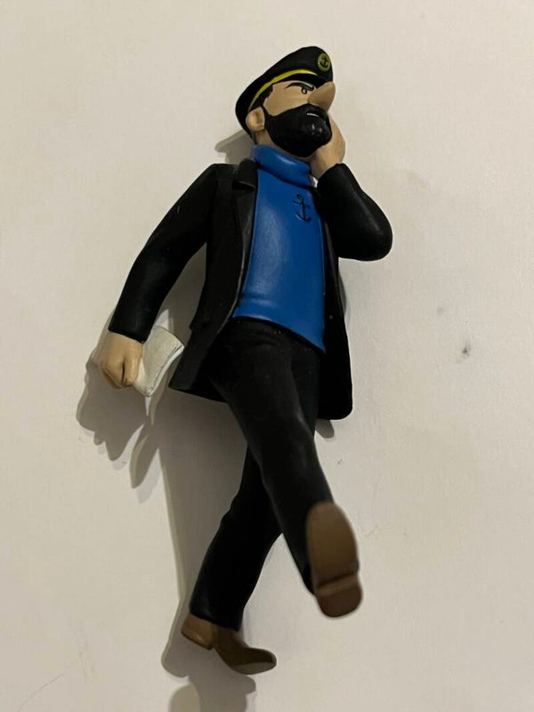Capitaine Haddock Tintin Figurine PVC originale Moulinsart Hergé 10cm