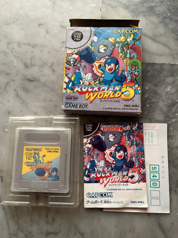 Megaman Rockman World 5 Nintendo Game boy complet version Japan