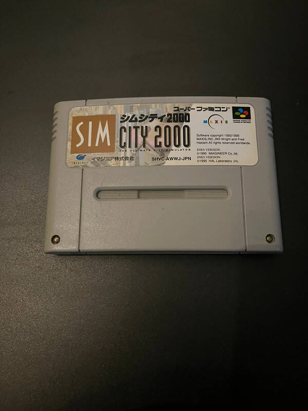Sim City 2000 Super Nintendo Famicom SNES cartouche Jap