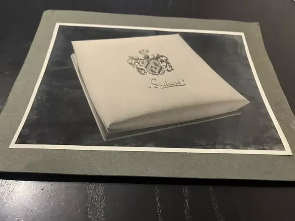 Très Rare Photographie Ancienne Argentique commerciale SUCHARD coffret Luxe 1920