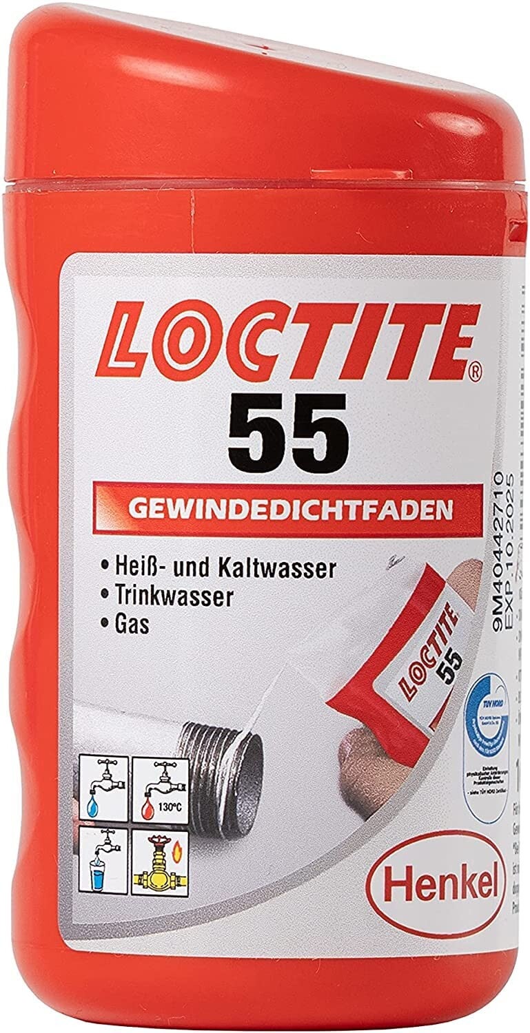 Novatherm Installateur Zubehör  Loctite 55 Spule=160m