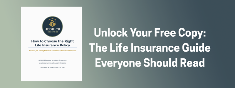 Cover of free life insurance e-book with a ‘Get Your Copy’ message.