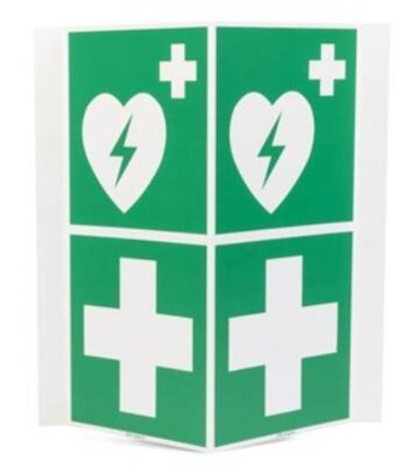Pictogram AED EHBO bord 20x40cm panorama budget