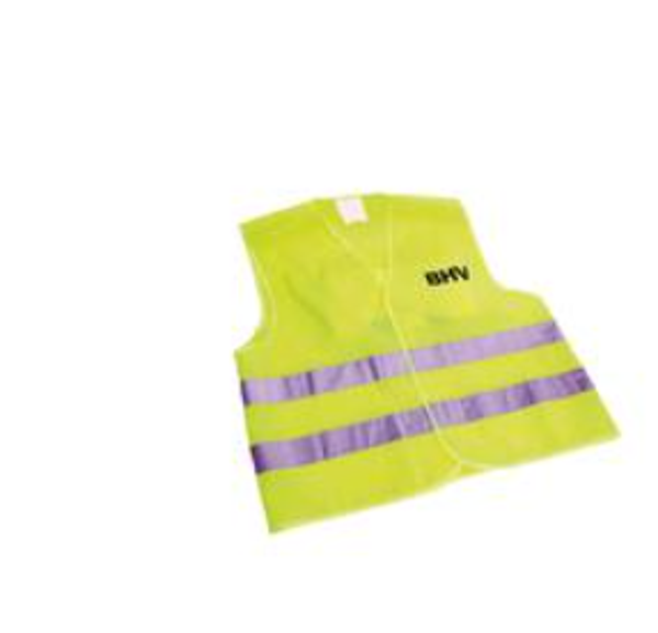 BHV hesje geel met BHV opschrift (one-size)