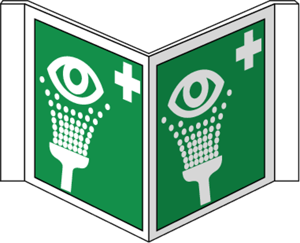 Bord oogdouche 40x20cm (panorama) NEN-ISO7010