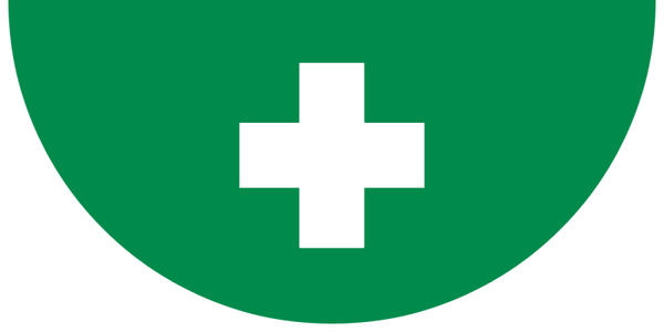 Vloersticker EHBO locatie 70x35cm