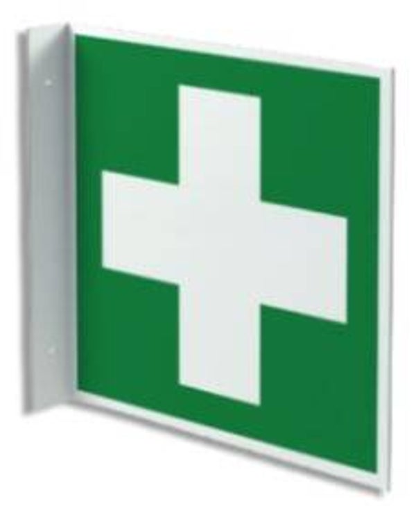 EHBO bord haaks 20x20cm