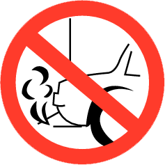 Sticker draaiende motor verboden Ø90