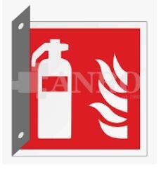 Bord Brandblusser 20x20cm (haaks) NEN-EN-ISO7010