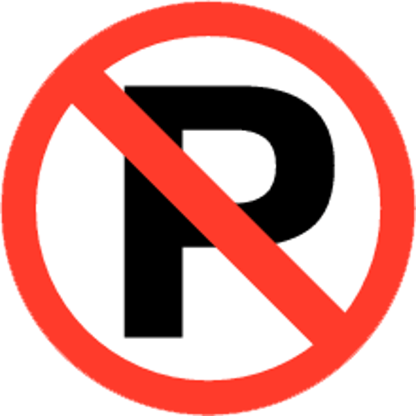 Sticker parkeerverbod Ø300mm