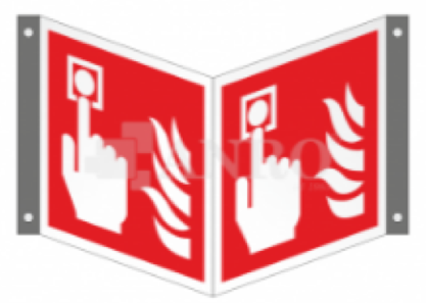 Bord Handmelder 20x20cm (panorama uitvoering) NEN-EN-ISO7010