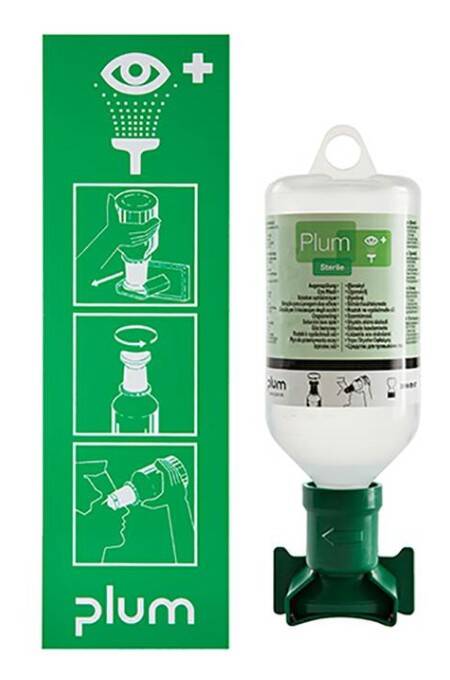 Plum oogspoelstation 1000ml Sodium Chloride steriel DUO