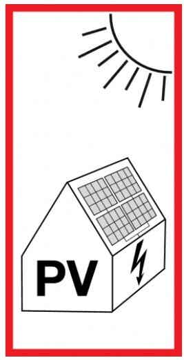 PV installatie sticker 5x10cm NEN1010