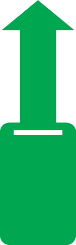 Label groen 160x50mm kunststof (per stuk)