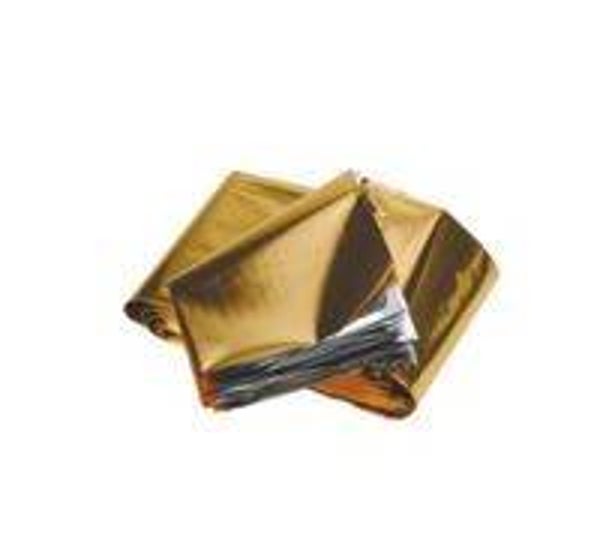 Reddingsdeken goud zilver 2.10x1.60 meter