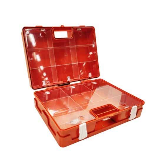 Verbandkoffer leeg incl. wandhouder