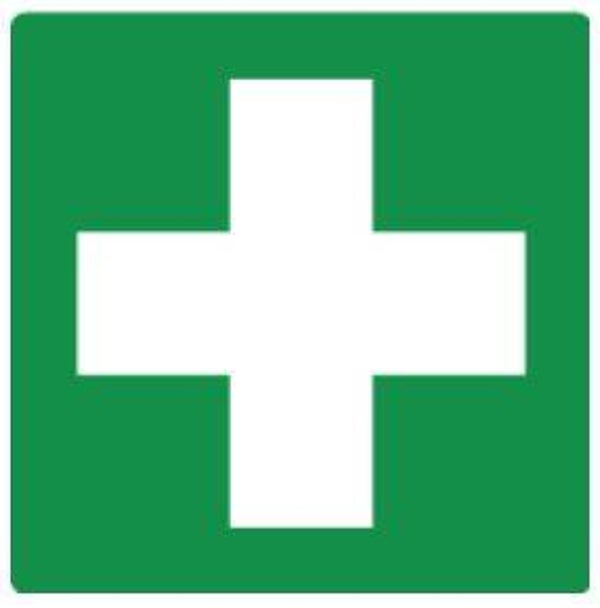 VCA verbandtrommel sticker 5x5cm