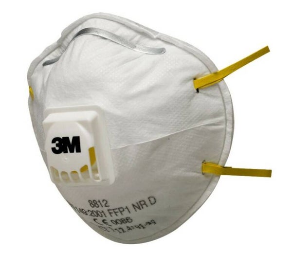 Stofmasker FFP1 3M met ventiel 8812 wit