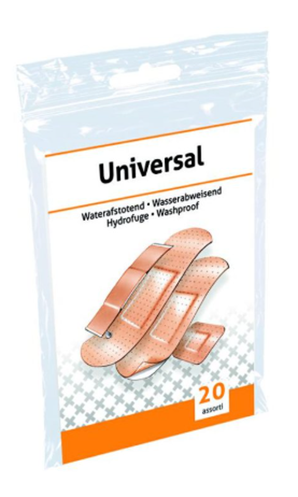 Pleister assortiment PE Waterafstotend (20-stuks)