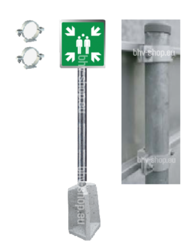 Verzamelplaats bord compleet (60x60cm)