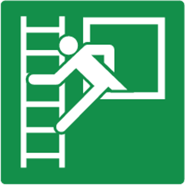 Bord vluchtladder (20x20cm)