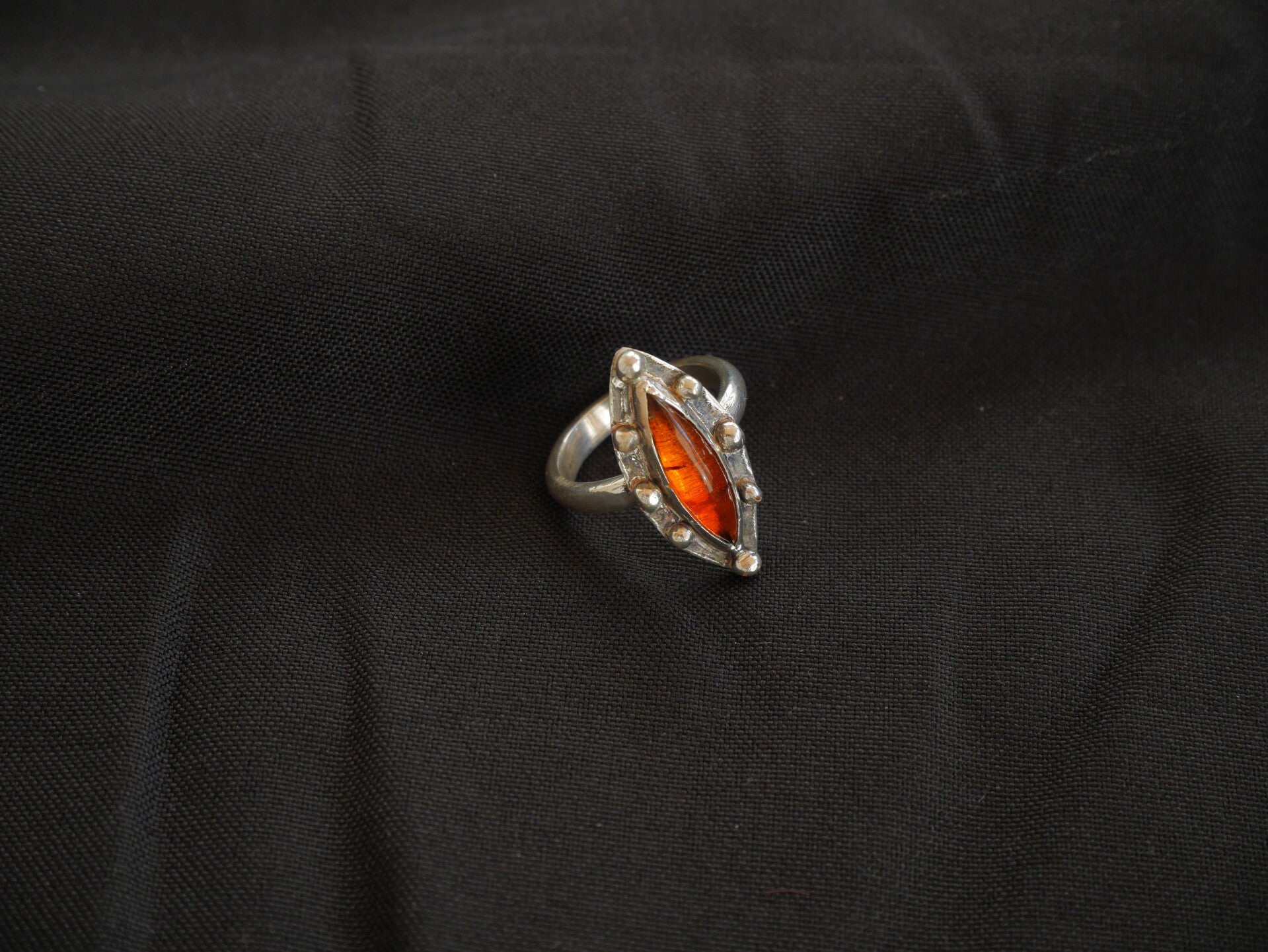 Bague Ambre Ag925
