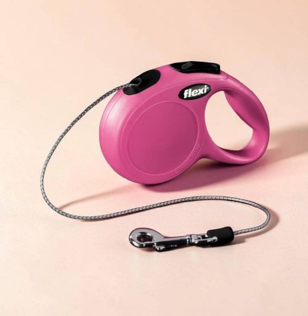 Flexi NewClassic Cord XSMini Pink 3m8kg pyöröpunos