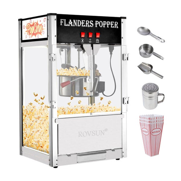 ROVSUN 16 oz Kettle 1600W 120V Popcorn Machine Maker Countertop Black