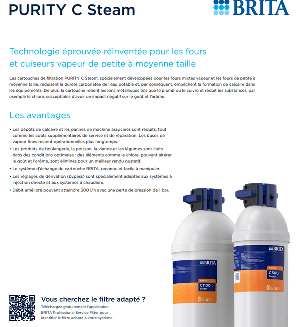 BRITA / Fours cuisine / Kits 1ere installation PURITY  Steam & C Steam
