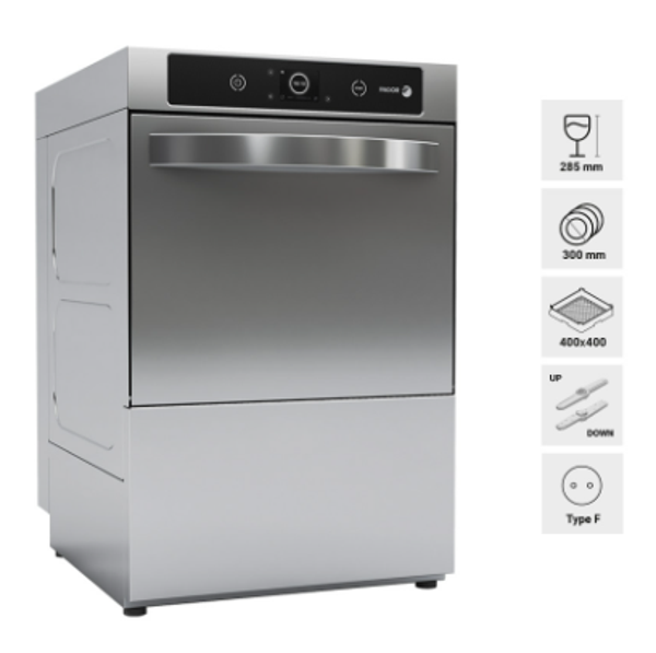 FAGOR / LAVERIE = Lave verre 400x400 - Lave vaisselle frontal 500x500- Lave vaisselle à capot 500x500