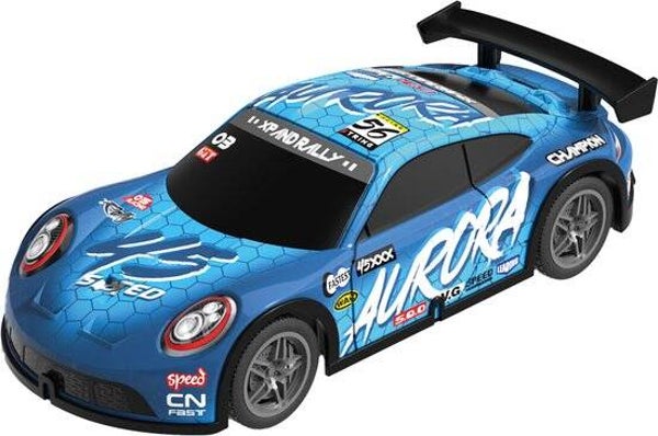 Thunder light rally car Blauw