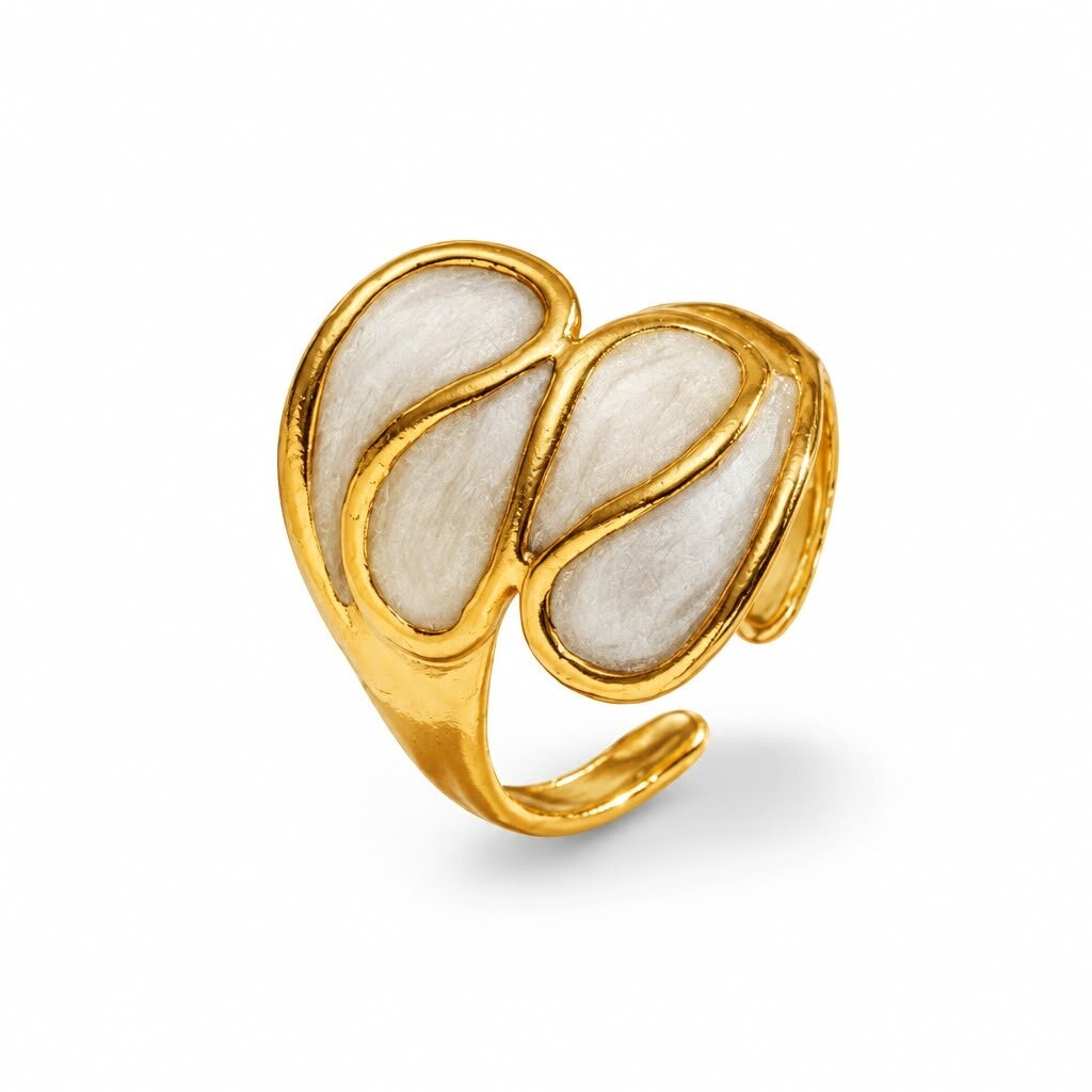 Bague Ondulation Nacrée