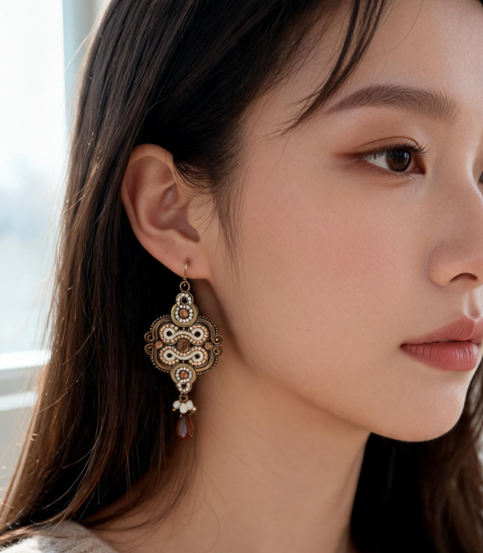 Boucles d'oreille Sienna - Pendantes