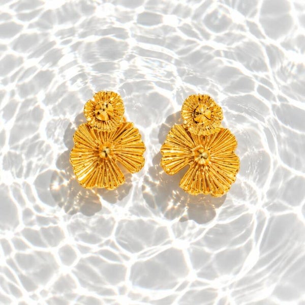 Boucles d'Oreilles Pétales Solaire