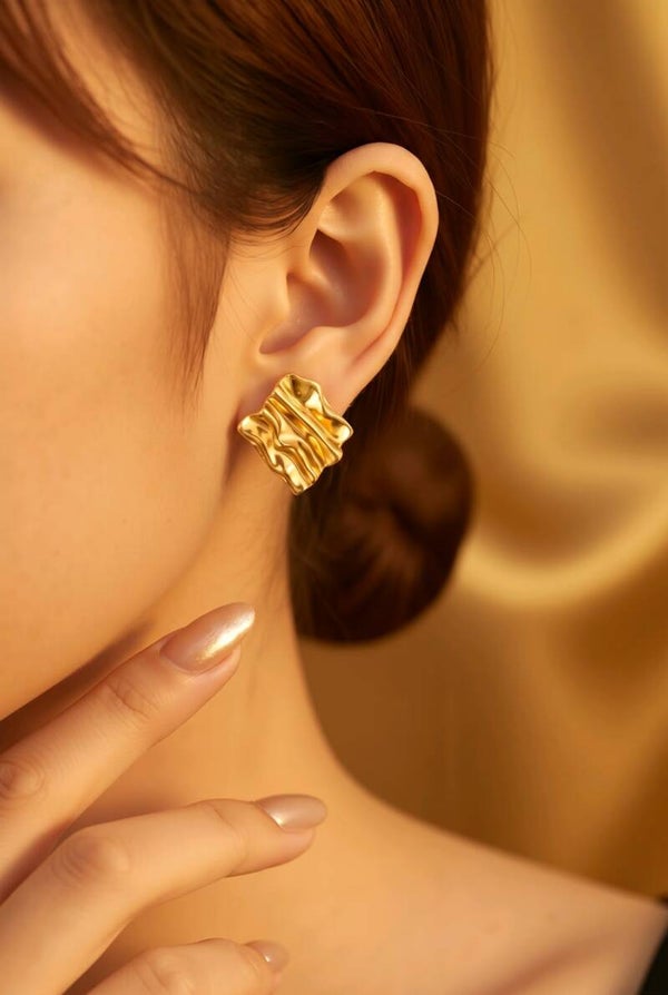 Boucles d'Oreilles Sculpturales