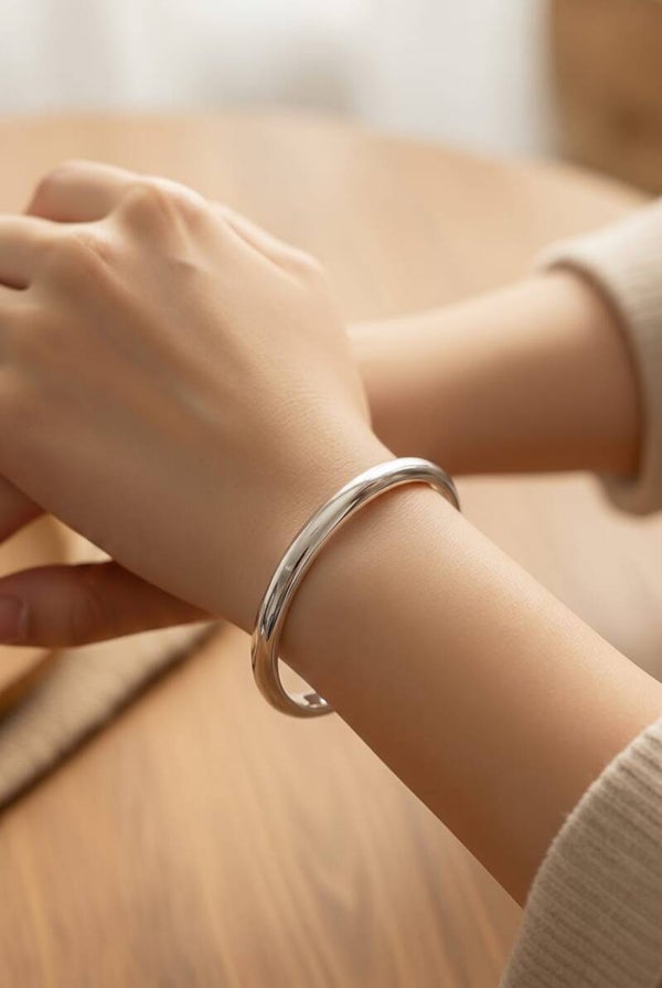 Bracelet Jonc Éden Argentée