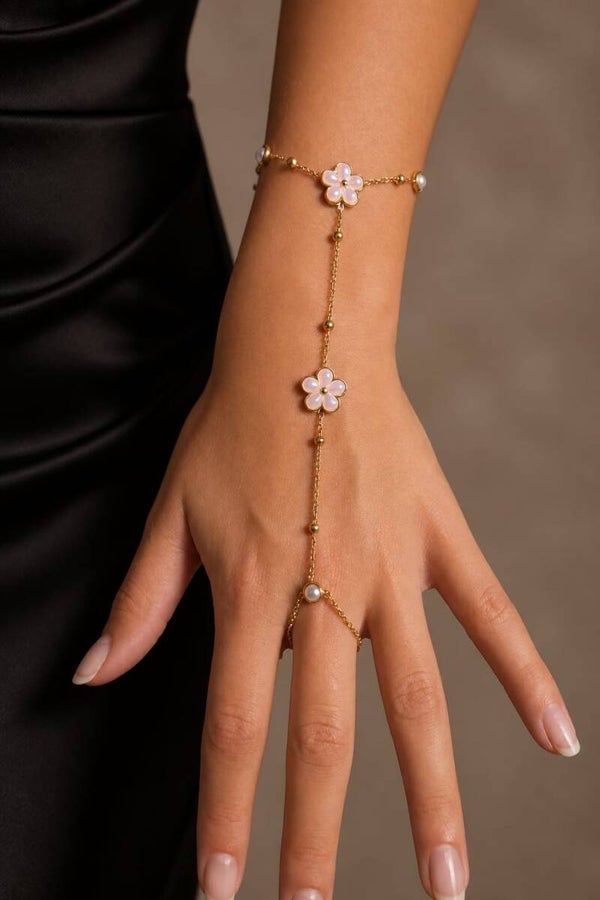 Bracelet Bague Fleurs de Cerisier
