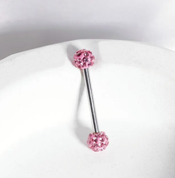 Piercing de Langue Éclat Rose