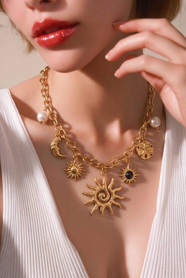 Collier Astre Doré