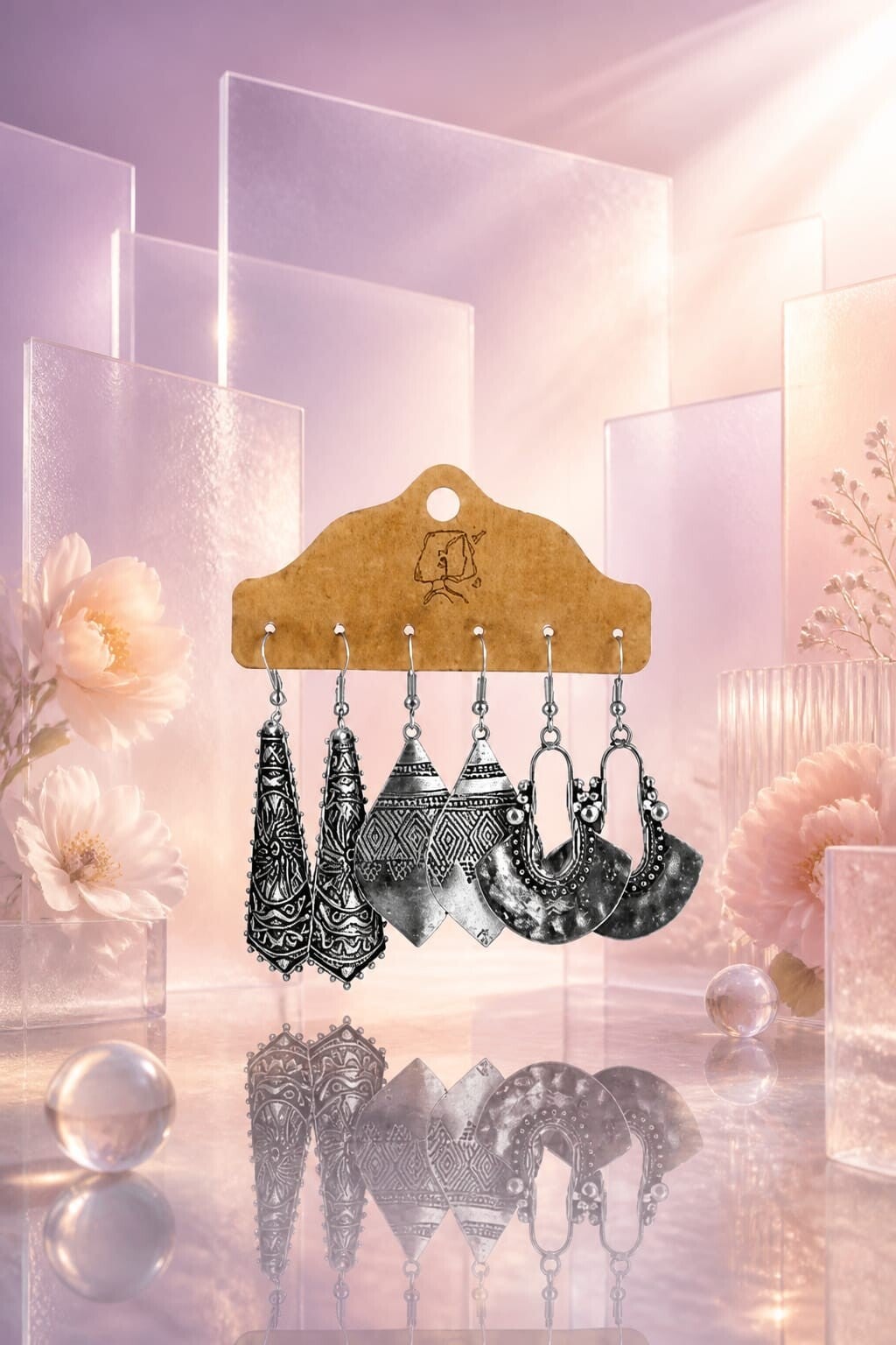 Trio Boucles Bohème Argentées