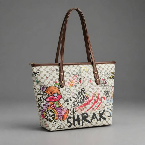 Grand Sac Graffiti Pop Art Nounours