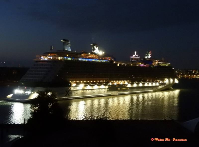 Celebrity Eclipse jusrt passed Stenenhoofd