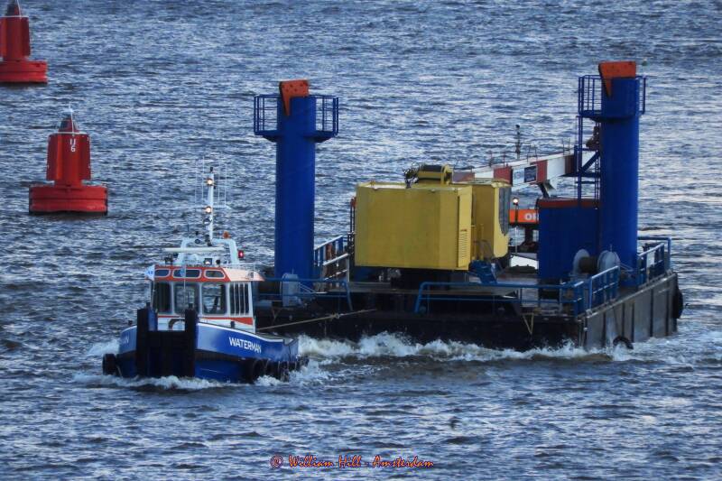 tug WATERMAN with tow
